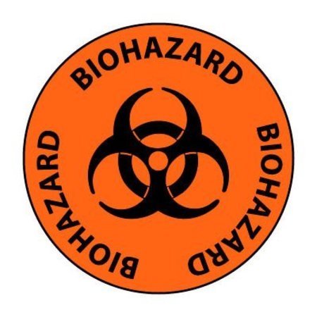 NATIONAL MARKER CO Walk On Floor Sign - Biohazard WFS2